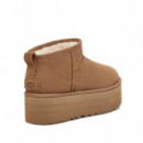 Botín Classic Ultra Mini Platform Chestnut - UGG