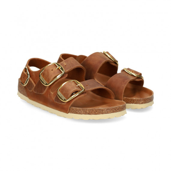 Sandalia 3 Hebillas Grass Cuero  BIRKENSTOCK