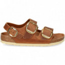Sandalia 3 Hebillas Grass Cuero  BIRKENSTOCK