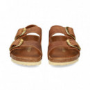 Sandalia 3 Hebillas Grass Cuero  BIRKENSTOCK