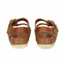 Sandalia 3 Hebillas Grass Cuero  BIRKENSTOCK