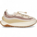 Acordonado con Plataforma Beige  MOON BOOT