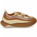 Acordonado con Plataforma Cuero  MOON BOOT