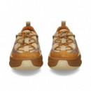 Acordonado con Plataforma Cuero  MOON BOOT