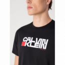 Camiseta CALVIN KLEIN Redbox Negra
