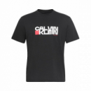 Camiseta CALVIN KLEIN Redbox Negra