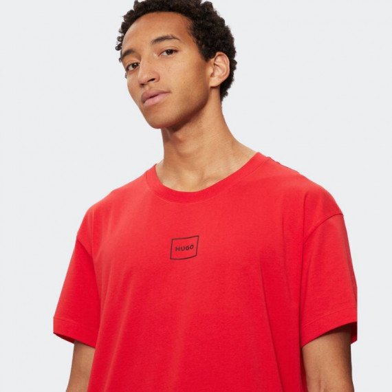 Laze T-shirt 10261152 01 Open Pink  HUGO