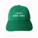 Gorros y Gorras Gorra IDEA Sorry I Don't Work Here Green + White