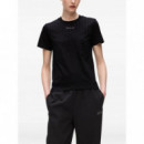 KARL LAGERFELD - Rhinestone Rain T Shirt - 999 - A4W17050/999