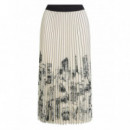 KARL LAGERFELD - Paris Sketch Pleated Skirt - 461 - A4W12024/461