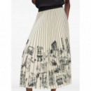 KARL LAGERFELD - Paris Sketch Pleated Skirt - 461 - A4W12024/461