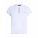 KARL LAGERFELD - Embellished Relaxed T Shirt - 100 - A4W17046/100