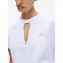 KARL LAGERFELD - Embellished Relaxed T Shirt - 100 - A4W17046/100