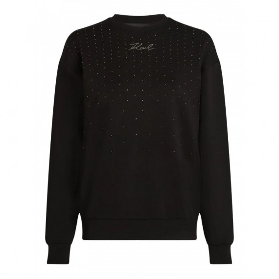 KARL LAGERFELD - Rhinestone Rain Sweatshirt - 999 - A4W20038/999
