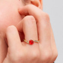 Anillo Rosa Encantada de la Bella y la Bestia de Disney 163984C01  PANDORA