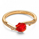 Anillo Rosa Encantada de la Bella y la Bestia de Disney 163984C01  PANDORA