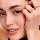 Anillo Corazón Chakra Blanco Recubrimiento en Oro de 14K 163088C01  PANDORA