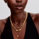 Charm Mini Corazón Textura Recubrimiento en Oro de 14K 764000C00  PANDORA