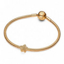 Charm Mini Estrella Textura Recubrimiento en Oro de 14K 764050C00  PANDORA