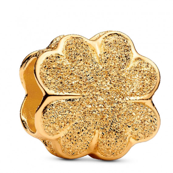 Charm Mini Trébol Textura Recubrimiento en Oro de 14K 764047C00  PANDORA