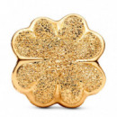 Charm Mini Trébol Textura Recubrimiento en Oro de 14K 764047C00  PANDORA