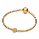 Charm Mini Trébol Textura Recubrimiento en Oro de 14K 764047C00  PANDORA