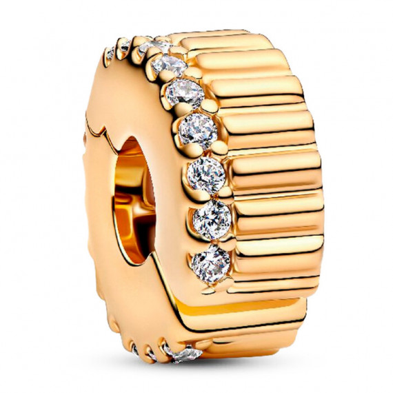 Charm Clip Acanalado 764078C01  PANDORA