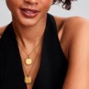 Colgante Etiqueta Grabable Cuadrada Brillante Recubrimiento en Oro 364009C01  PANDORA