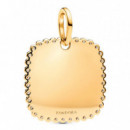 Colgante Etiqueta Grabable Cuadrada Brillante Recubrimiento en Oro 364009C01  PANDORA