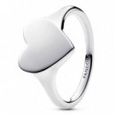 Anillo Corazón Grabable Plata de Primera Ley 193988C00  PANDORA