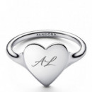 Anillo Corazón Grabable Plata de Primera Ley 193988C00  PANDORA