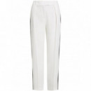 KARL LAGERFELD - Contrast Panel Tailored Pants - 101 - 245W1004/101