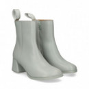 Botin Piel Gris Claro  CAMPER