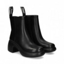 Botin Plataforma Piel Negro  CAMPER