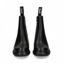 Botin Plataforma Piel Negro  CAMPER