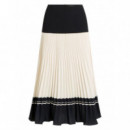 KARL LAGERFELD - Elevated Pleated Skirt - 999 - A4W12014/999