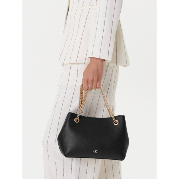 Minimal Monogram Shoulder Bag Wi Black  CALVIN KLEIN