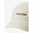 Logo CALVIN KLEIN Emb On Denim Bone Whit