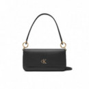 Minimal Monogram Shoulder Pouch Black  CALVIN KLEIN