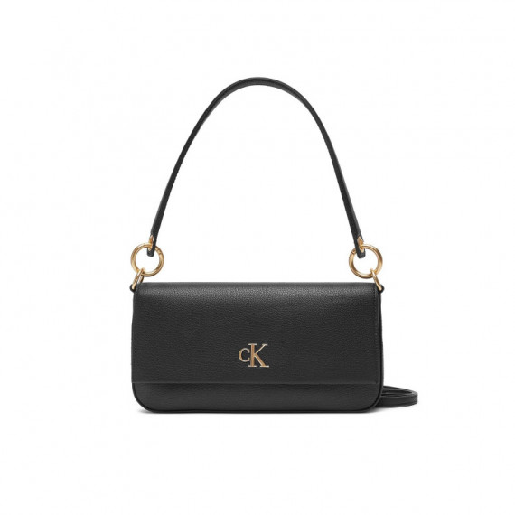 Minimal Monogram Shoulder Pouch Black  CALVIN KLEIN