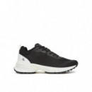 Hike Runner Tech Knit Black/bright White  CALVIN KLEIN
