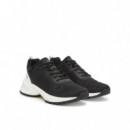 Hike Runner Tech Knit Black/bright White  CALVIN KLEIN