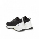 Hike Runner Tech Knit Black/bright White  CALVIN KLEIN