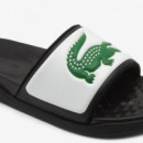 Serve Slide Ds 225 1 Cma Blk/wht  LACOSTE