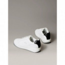 Chunky Cupsole Laceup Lth Bright White/b  CALVIN KLEIN