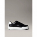Chunky Cupsole Laceup Lth Black/bright W  CALVIN KLEIN
