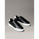 Chunky Cupsole Laceup Lth Black/bright W  CALVIN KLEIN