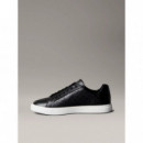 Low Pro Cups Lace Up Lth Aop Black  CALVIN KLEIN