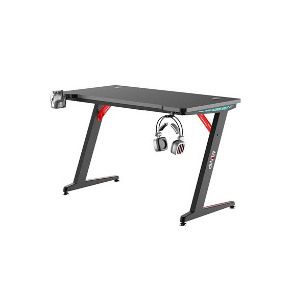 MESA GAMING PRO300 FIBRA CARBONO LUZ RGB MUVIP