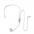 7RYMS Altavoz Amplificador con Auricular y Micrófono de Cable Blanco